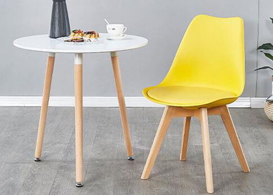 Poids dinant tapissé en cuir de charge de la chaise 260kg d'unité centrale de hêtre
