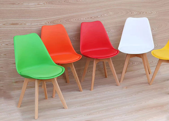 Chaise ergonomique en bois de hêtre de taille, hautes chaises dinantes en cuir arrières