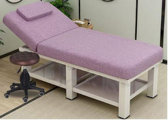 Divan portatif de beauté de massage en bois, haut lit en cuir synthétique de beauté de 60cm