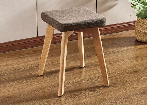 Tabouret moderne tapissé de habillage de repose-pieds, Tableau de Grey Velvet Stool For Dressing