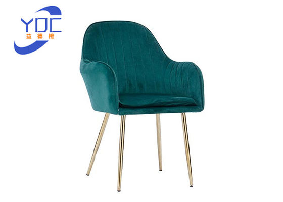 Chaise dinante ornée lombo-sacrée en bois moderne avec la jambe d'or de bras